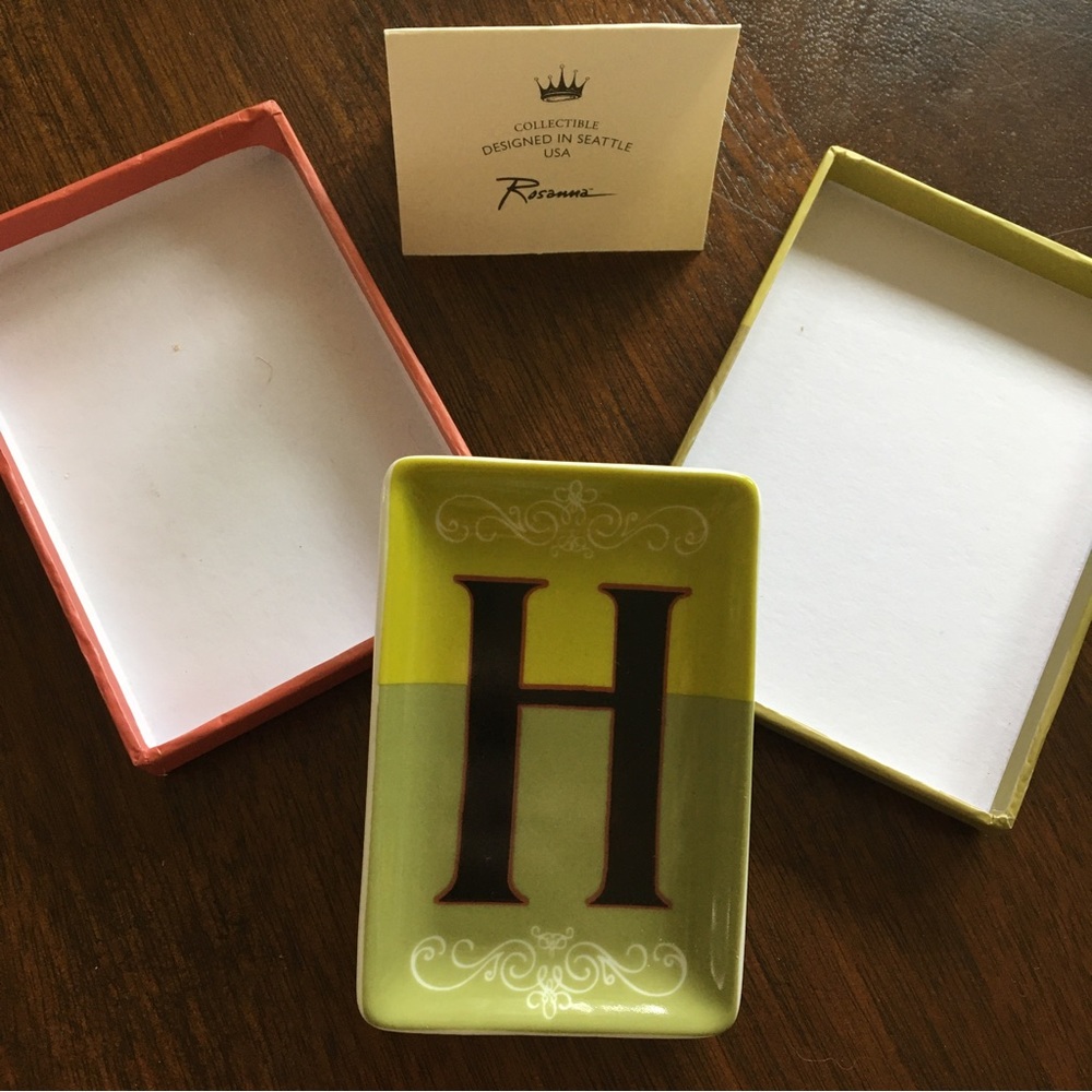 NWT “H” Trinket Tray